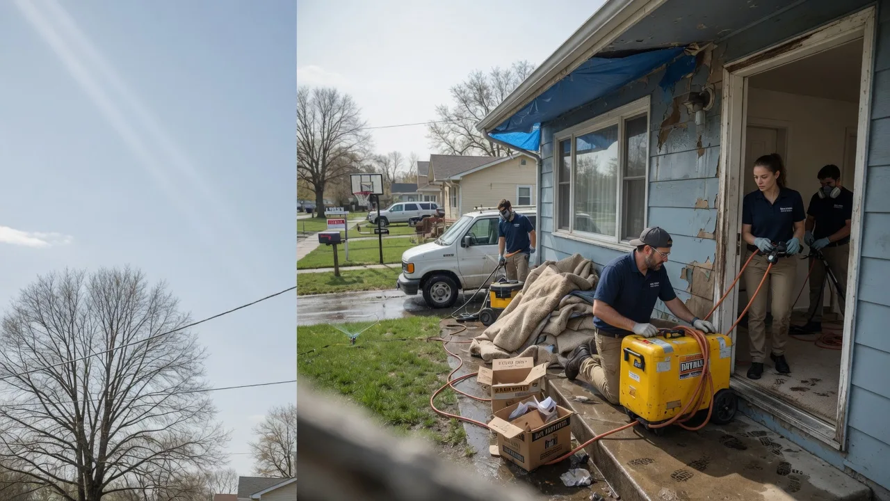 Basement Flood Cleanup in Melvern, KS near me